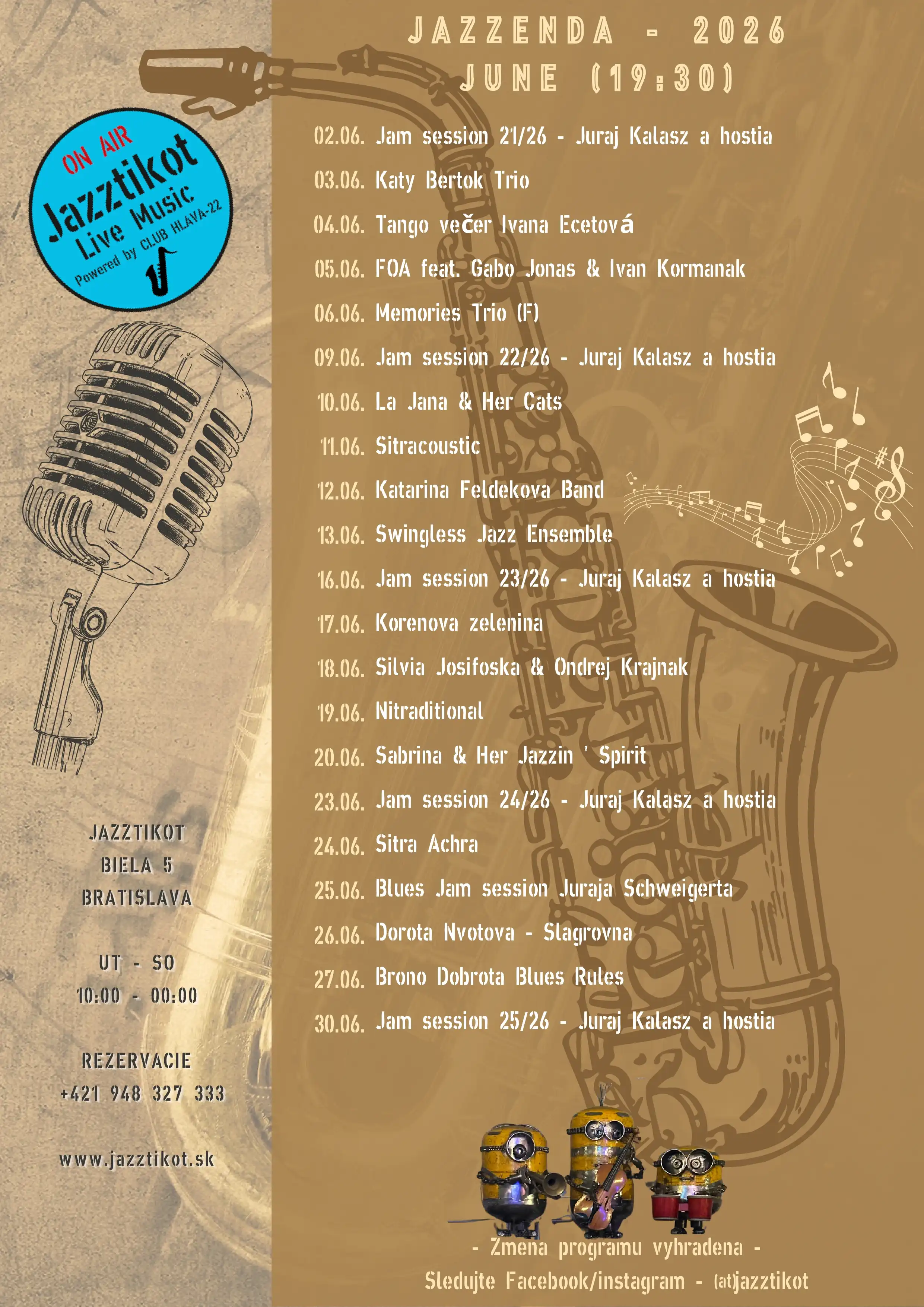program June 2026