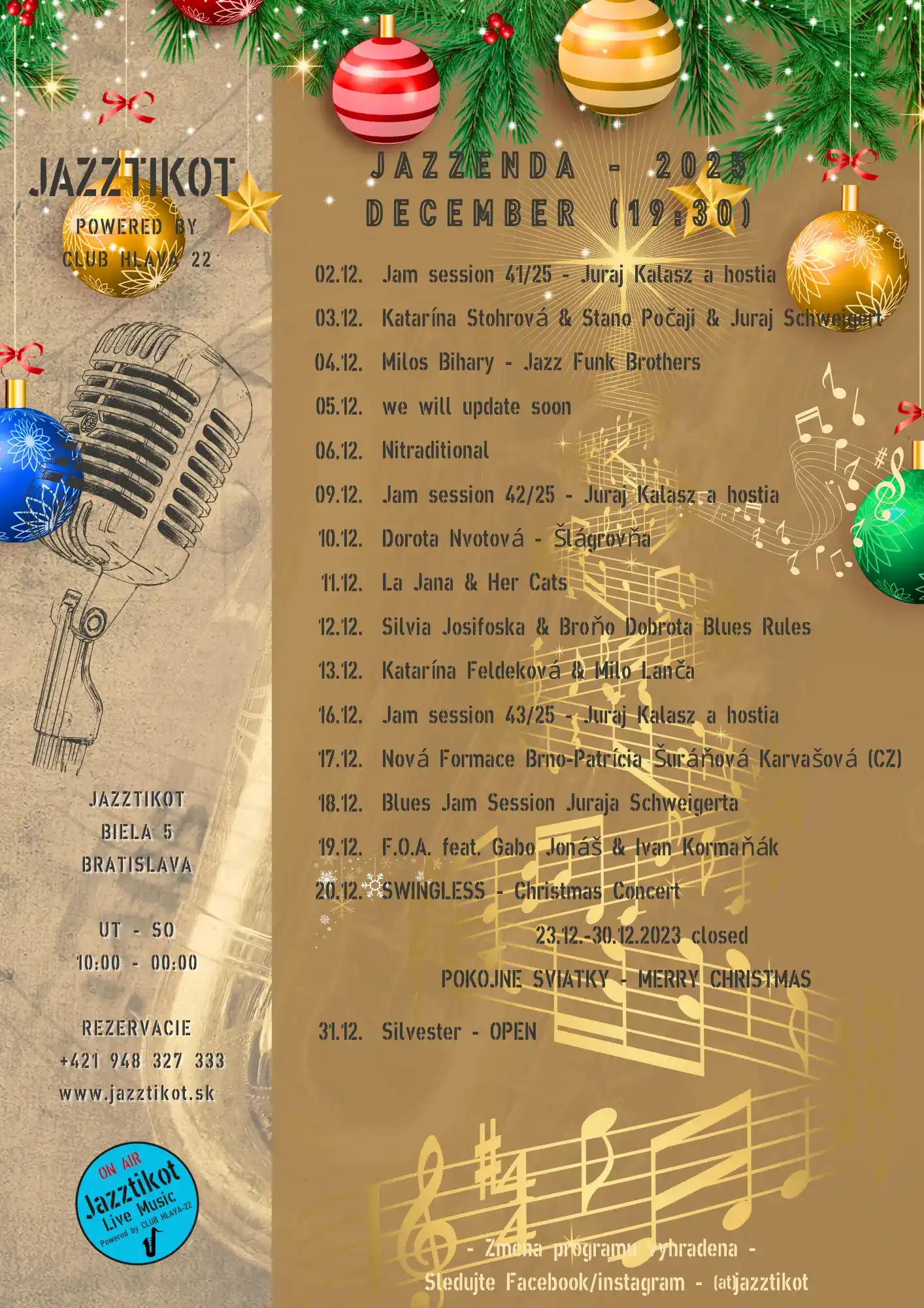 program December 2025